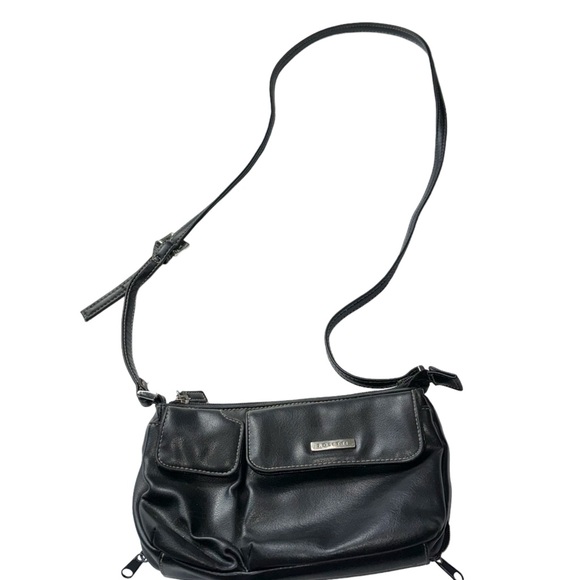 Rosetti Handbags - Rosetti Black Compartment And Wallet In One Zip Up Shoulder or Wristlett Handbag